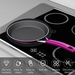 tapis protection induction silicone antidérapant thermochromique noir texturé géométrique pots casseroles