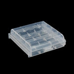boîte rangement piles aa aaa transparente pratique clips couvercle protection utilitaire