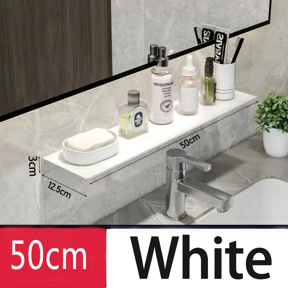 étagères murales modernes métal blanc noir gris salle bain cosmétiques serviettes
