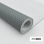 tissu faux cuir perforé ameublement canapé décoration couture robuste couleur gris clair