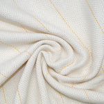 tapisserie moderne tapis rayures dorées tissu polyester coton beige clair