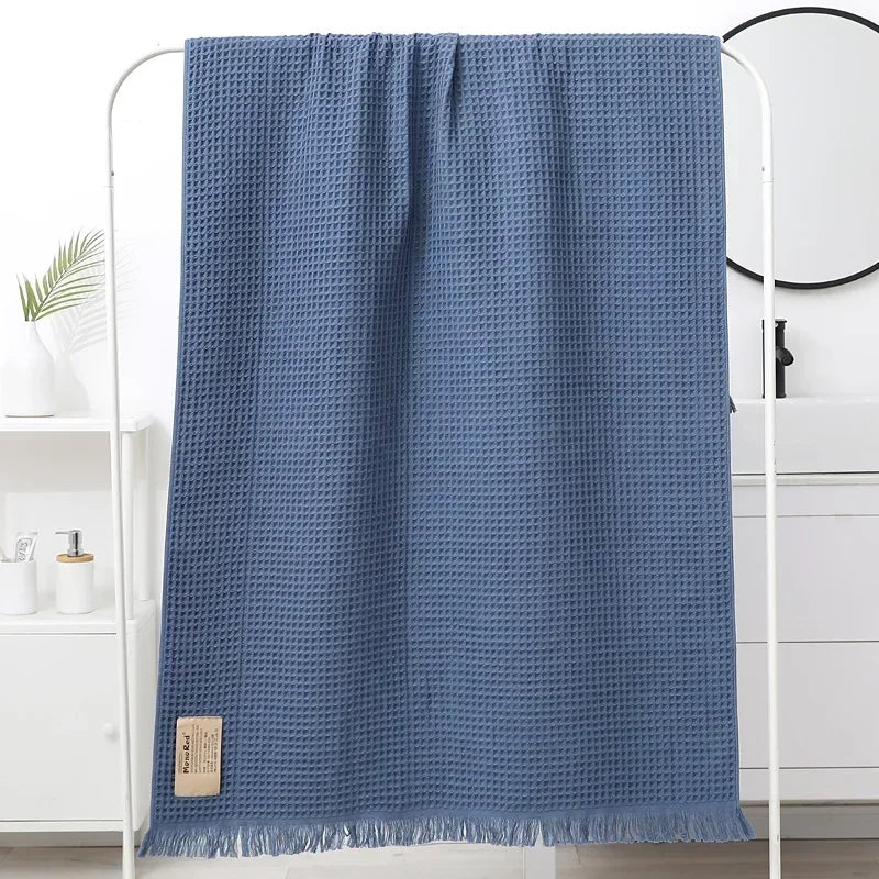 serviette bain coton géométrique rapide moderne multicolore grande taille bleu marine gris rose vert