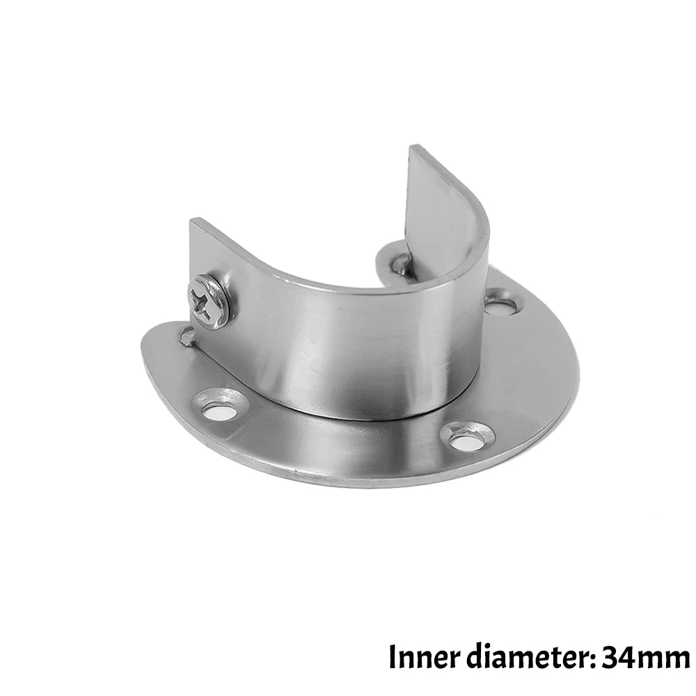 tige placard moderne argentée base épaisse lisse fixations bricolage métal support robuste qualité chambre