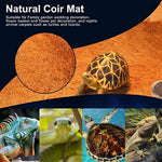 tapis naturel fibre coco marron clair texture rustique antidérapant isolation hivernale pot fleurs 100cm