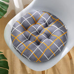 coussin chaise rond confortable mousse polyestère motif géométrique repas siège maison