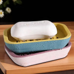 support savon adhésif moderne vert bleu rose blanc drainage matériau opaque
