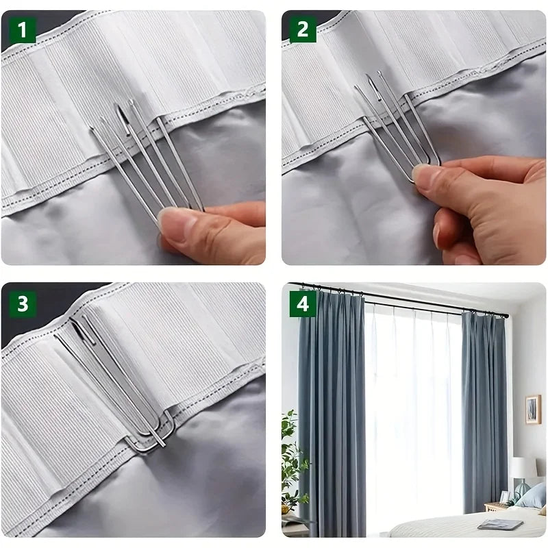 ruban adhésif blanc rayures horizontales moderne clips métalliques 10mètres intérieur décoration fenêtre