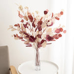 décoration intérieure branche artificielle feuilles rondes couleur automne naturelle minimaliste 87cm