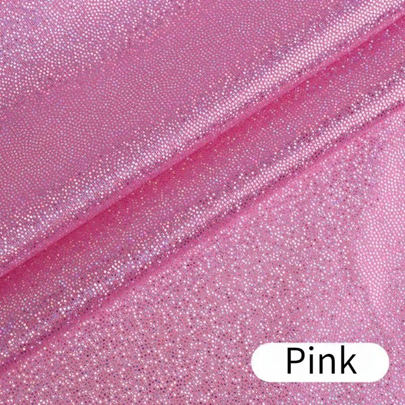 tissu pailleté laser polyester brillant rose violet noir blanc moderne costumes décors scène