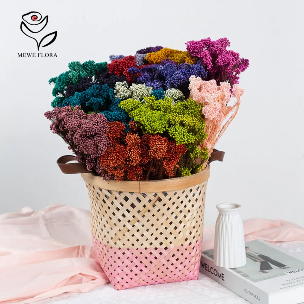bouquet fleurs séchées multicolore naturel intérieur décoration maison anniversaire mariage