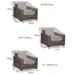 housse chaise haute moderne beige uni imperméable anti poussière polyester tissu poignées renforcées