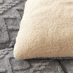 Couverture verte en fausse fourrure d'agneau pour lit confortable