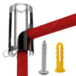 supports câble tissés noirs modernes vis fixations 20mm 40mm transparents ab