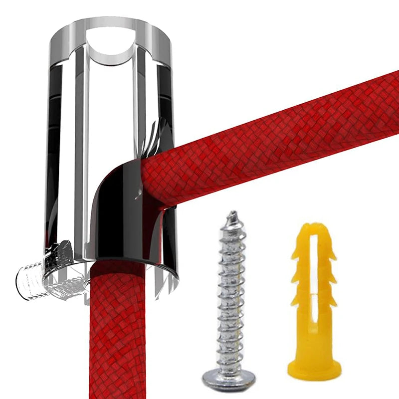supports câble tissés noirs modernes vis fixations 20mm 40mm transparents ab