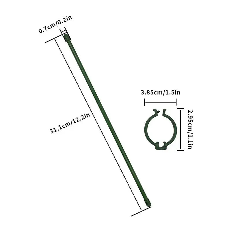 tuteur plante vert simple boucle ajustable support pot fleur jardinextérieurintérieur