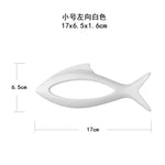 décoration murale poisson 3d moderne plastique adhésif argent bleu or salon