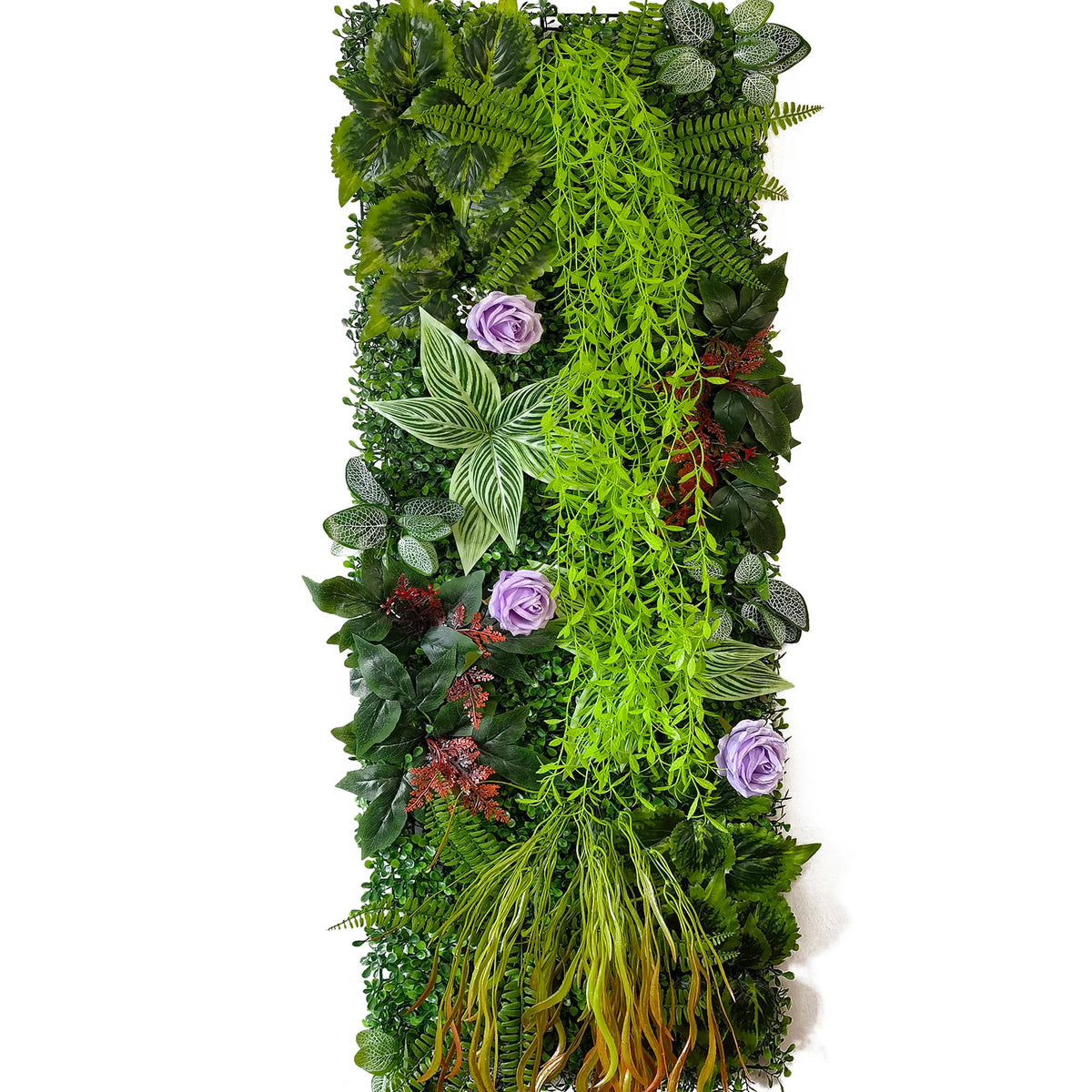 plantes artificielles murales vertes feuilles diverses moderne extérieur accrochables branches fleurs