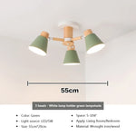 lampe suspendue conique bois blanc moderne scandinave ampoules e27 ajustable suction chambre salonhôtel restaurant