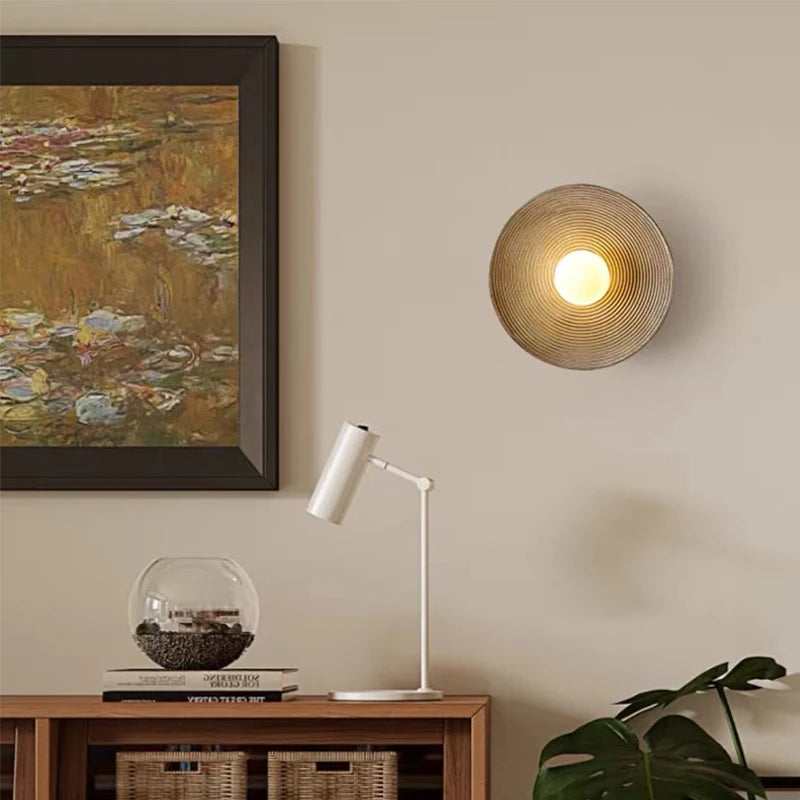 lampe murale led texturée minimaliste bohème éclairage mural chambre coucher