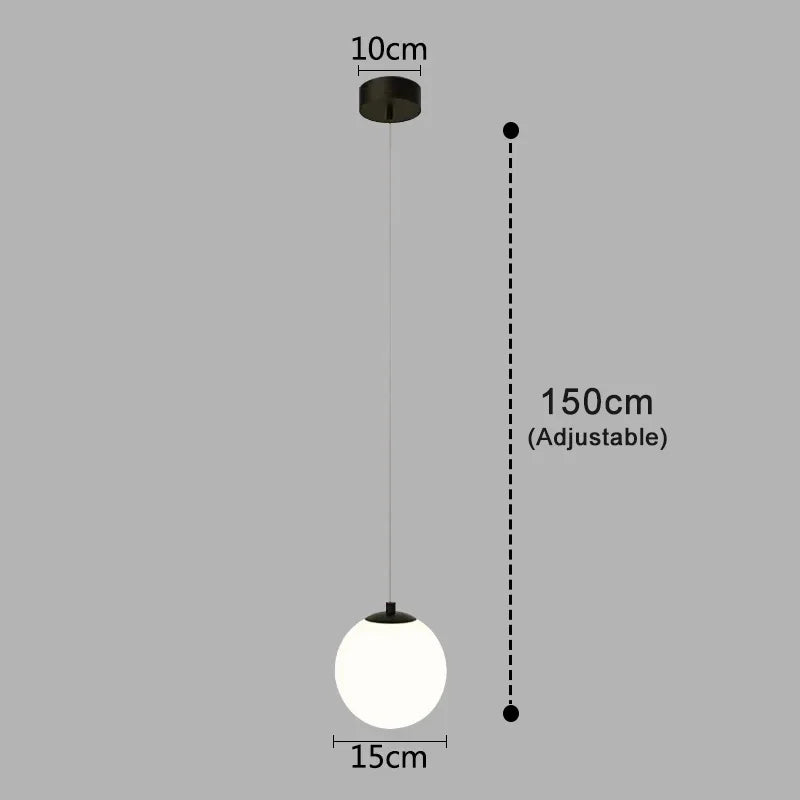 suspension lumineuse pendentif verre blanc structure dorée éclairage moderne chambre étude