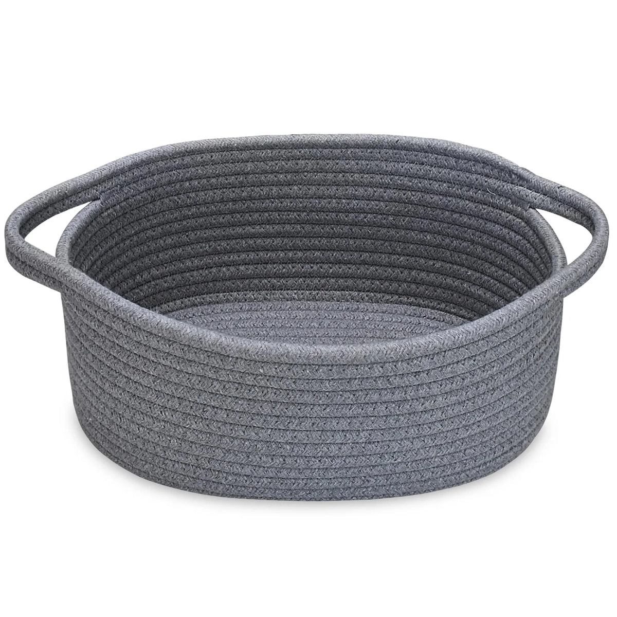 corbeille tissée blanche moderne poignées rangement décoration jouets animaux casa vases bougies