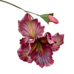bouquet fleurs artificielles iris réalistes décoration intérieure mariage fête rose blanc violet bleu jaune