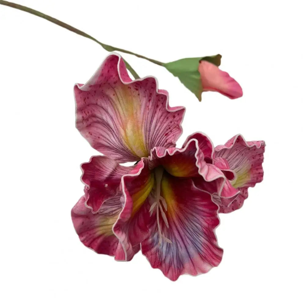 bouquet fleurs artificielles iris réalistes décoration intérieure mariage fête rose blanc violet bleu jaune