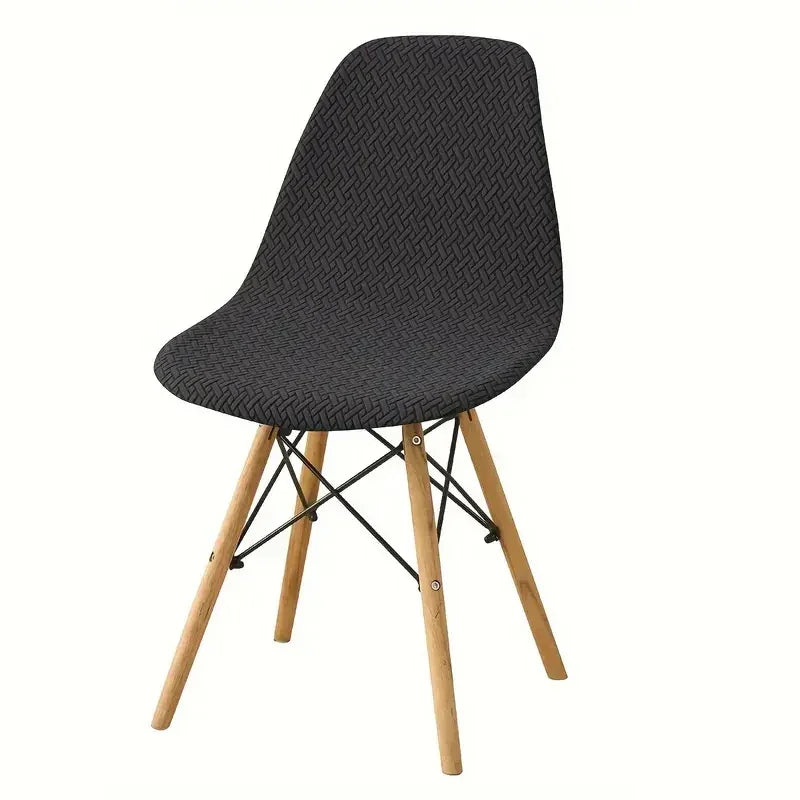housse chaise extensible tissu motifs géométriques moderne vert gris noir festive mariage banquet