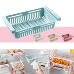 paniers rangement réfrigérateur blanc rose bleu grille perforation moderne clips fixations utilisation multipleABS