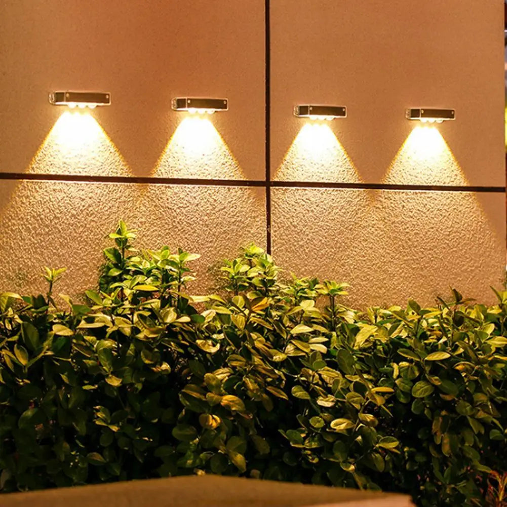 applique murale led moderne blanche rectangulaire fixée adhésifextérieur decoration jardin cour