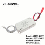 pilote led driver adhésif câble blanc noir 250ma 2540w 5075w 220v moderne fonctionnel