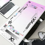 tapis souris csgo graphique noir rose bleu violet durable anti dérapant gaming hd print