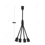 câble extension rgb led prise femelle broches blanc flexible moderne