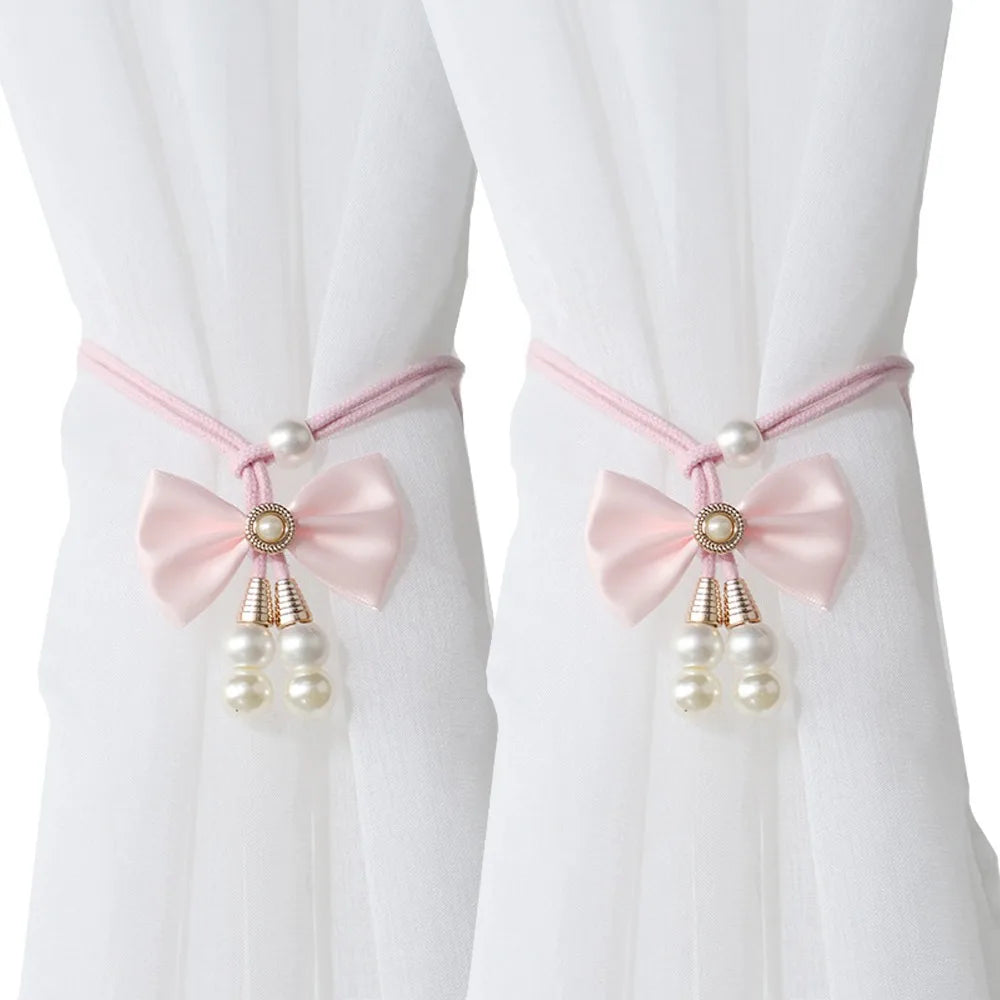 rideaux rubans noyau noir rose bleu violet adhésifs classiques satinés