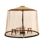 moustiquaire polyester extérieure patio camping voyage beige maille fine moderne