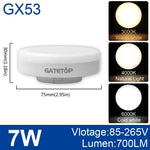 ampoule led 5w 7w 9w 12w 15w blanc chaud neutre froid base gx53 moderne
