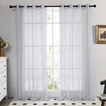 rideaux blancs tulle transparent moderne fin léger décoration intérieure épuréeôtel chambre coucher