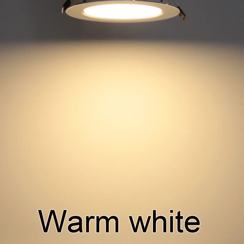 Spot LED 9W 12W 15W blanc moderne salon chambre toiles bain