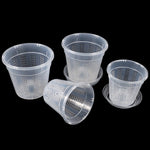 pots fleurs transparents perforés modernes assiette drainage jardinière jardin domestique