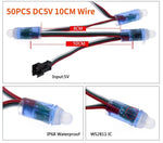 lumières led ws2811 full color 50 pcs 10cm 15cm cable electronique