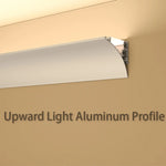 éclairage intérieur led barre lumineuse aluminium blanc moderne clips chambre coucher