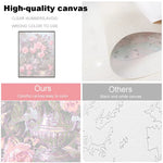 peinture numéros cadre mural toile artistique différents motifs floral