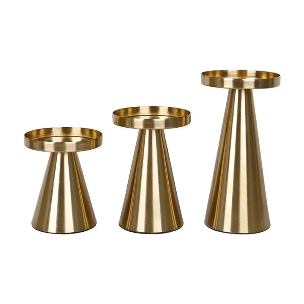 supports bougie moderne or bougies fleurs séchées vase céramique blanc deco intérieure valentin mariage
