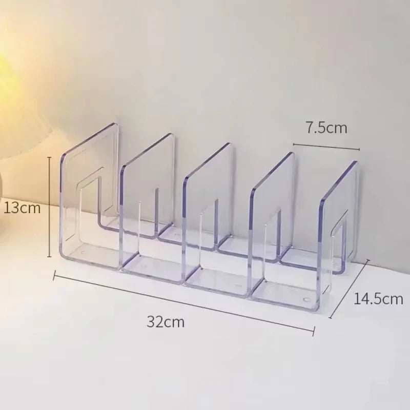 support rangement transparent moderne adhésif porte sacs porte livres cahiers notes armoire respectueux environnement