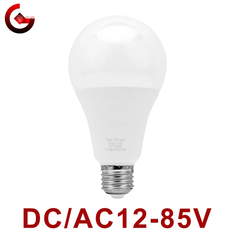 ampoule led e27 blanc froid chaud 12v 85v 3w 6w 9w 12w 15w 18w
