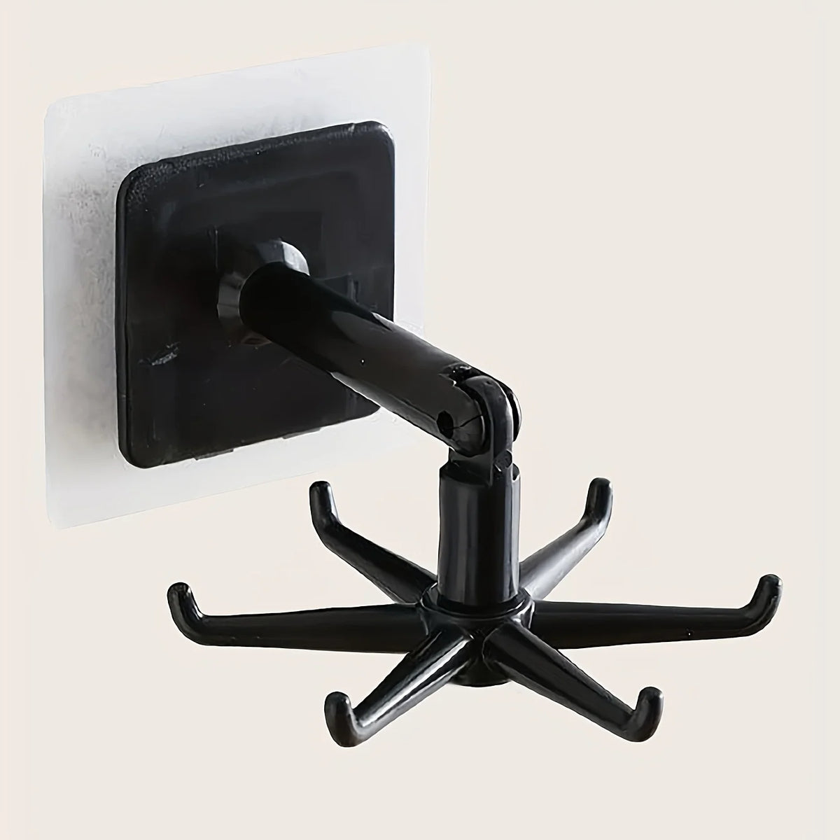 présentoir bijoux moderne adhésif mural noir blanc crochets élastiques lunettes clés minimaliste porte accessoire
