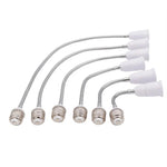 adaptateur ampoule E27 blanc flexible moderne 65mm 95mm 120mm adhésif métal certifié