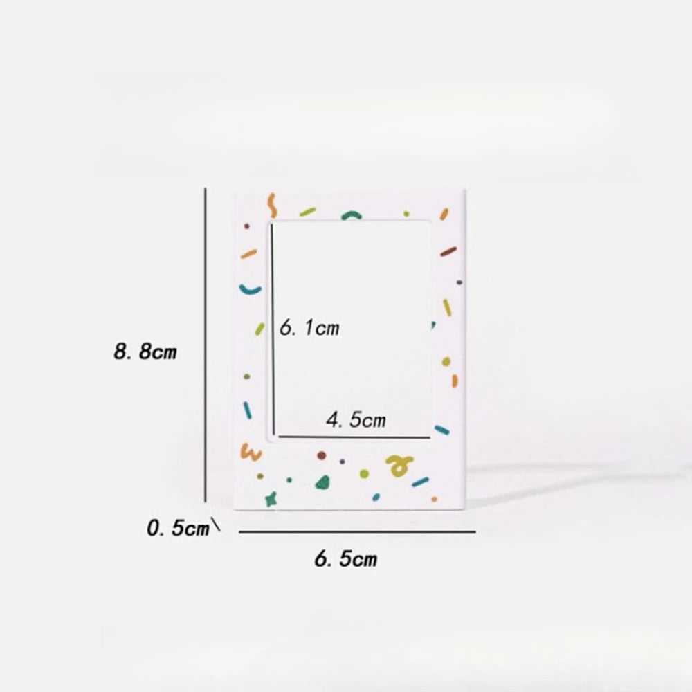cadres photo aimants couleurs modernes étoiles coeurs triangles transparents photo frame porte portrait minimalist