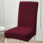 housse chaise tissé motifs géométriques moderne adhésif polyester élasthanne beige gris rouge
