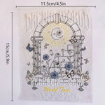 autocollant mural transparent décoratif fleurs papillon soleil texte motivation fenêtre mur intérieur maison